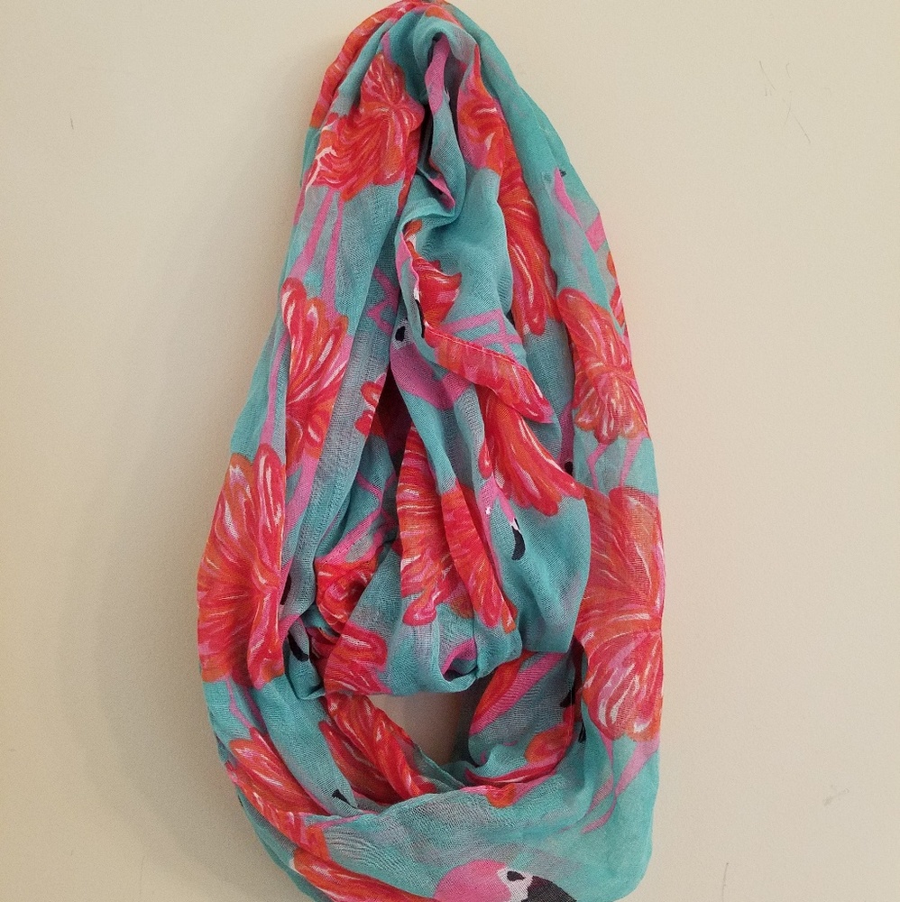 Pink Flamingo Infinity Scarf
